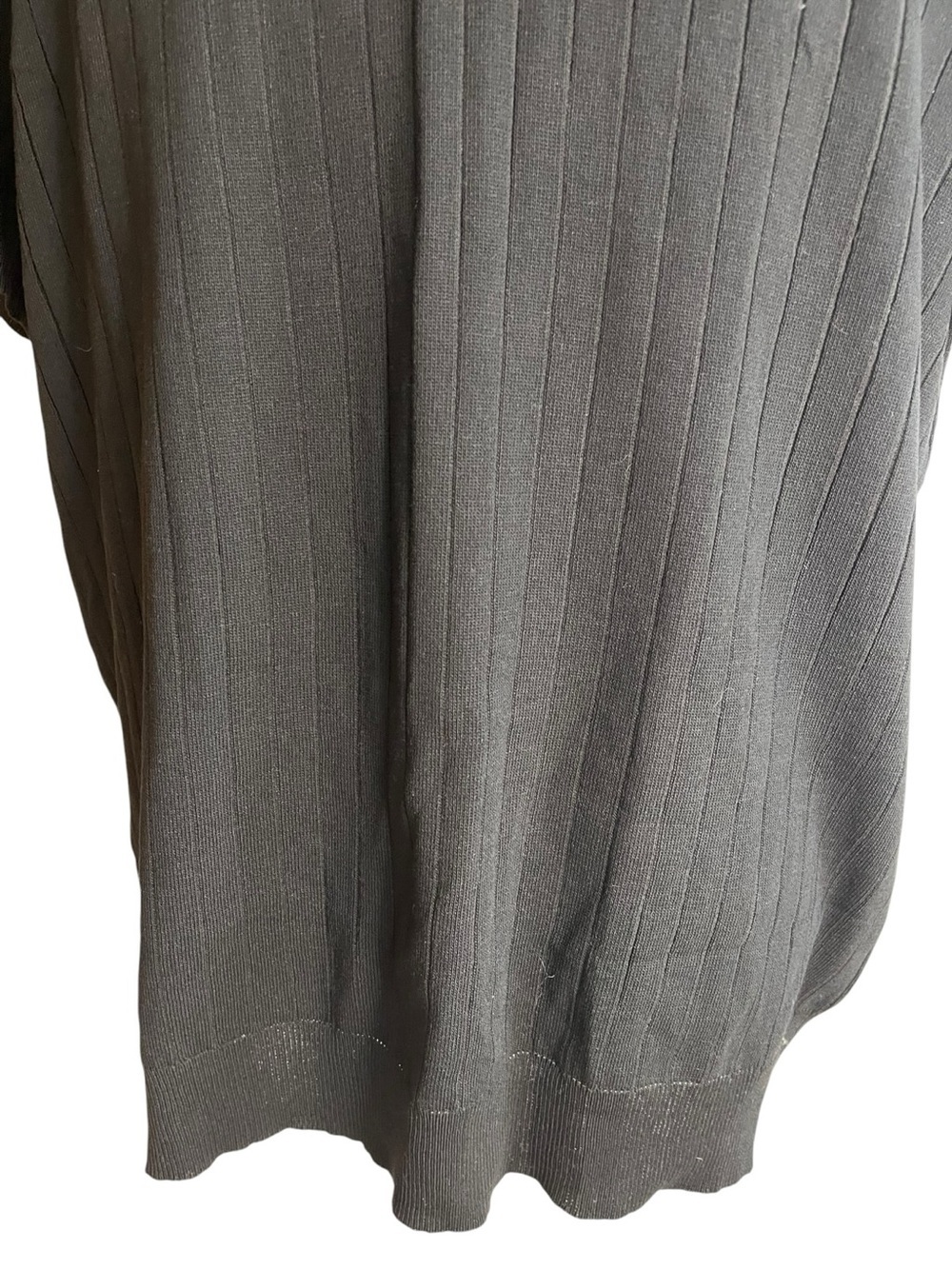 Coofandy Ribbed Short-Sleeve Knit Polo Shirt Black - Picture 3 of 16